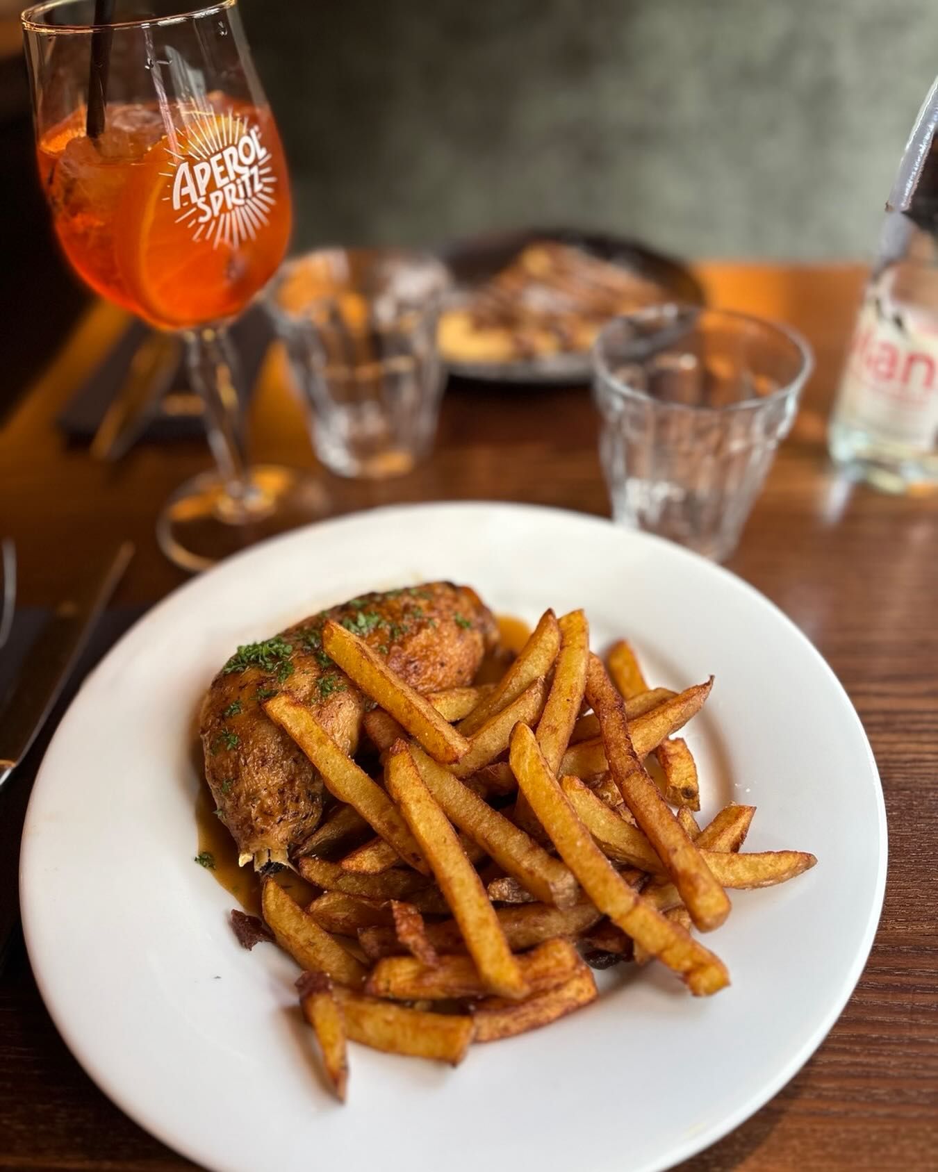 Pièce du boucher et frites maison chez August
